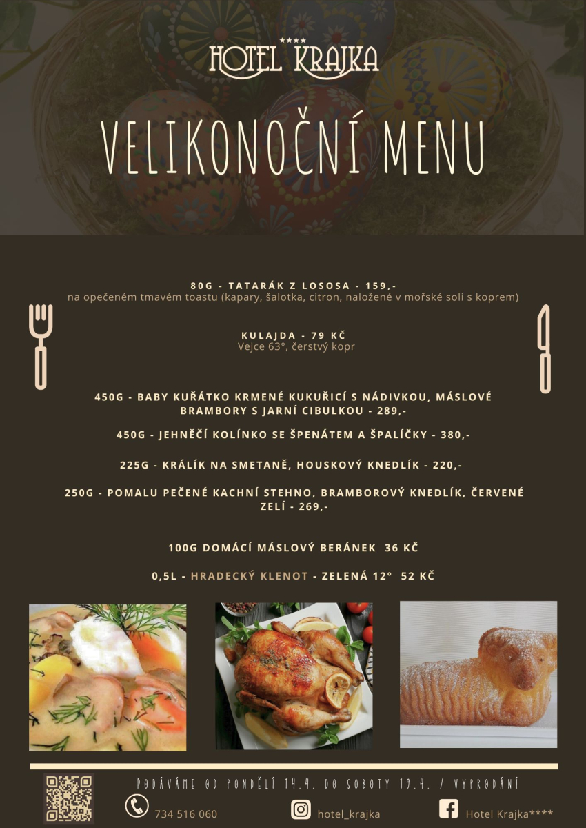 Velikonoční menu 2025